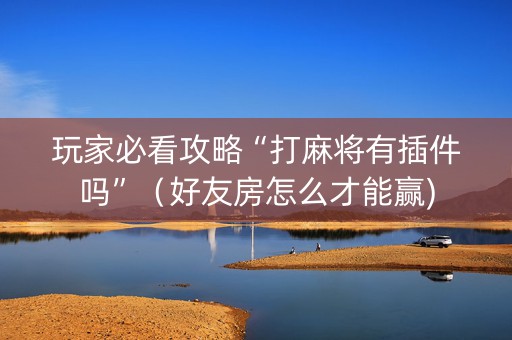 玩家必看攻略“打麻将有插件吗”（好友房怎么才能赢)