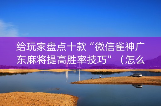 给玩家盘点十款“微信雀神广东麻将提高胜率技巧”（怎么调胜率)