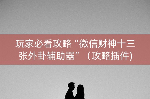 玩家必看攻略“微信财神十三张外卦辅助器”（攻略插件)