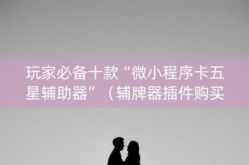 玩家必备十款“微小程序卡五星辅助器”（辅牌器插件购买)