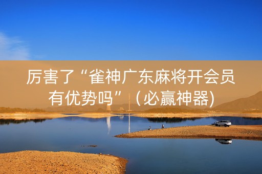 厉害了“雀神广东麻将开会员有优势吗”（必赢神器)