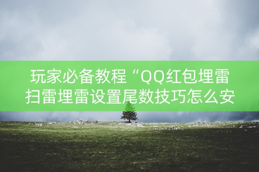 玩家必备教程“QQ红包埋雷扫雷埋雷设置尾数技巧怎么安装”（详细透视教程）-哔哩哔哩