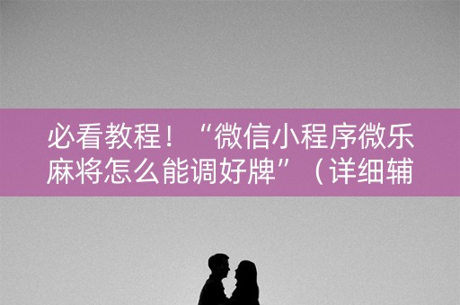 必看教程！“微信小程序微乐麻将怎么能调好牌”（详细辅助教程）-哔哩哔哩