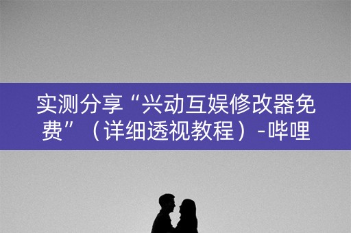 实测分享“兴动互娱修改器免费”（详细透视教程）-哔哩哔哩