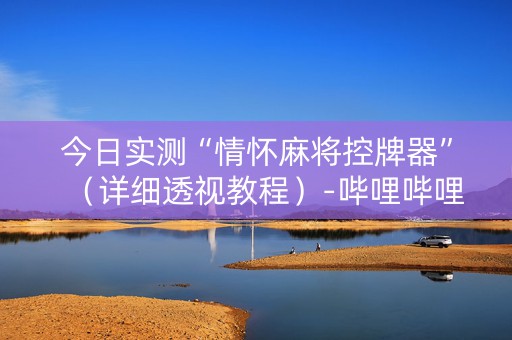 今日实测“情怀麻将控牌器”（详细透视教程）-哔哩哔哩