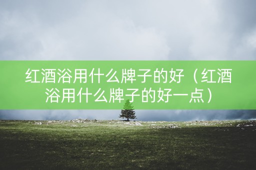 红酒浴用什么牌子的好（红酒浴用什么牌子的好一点）