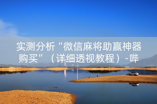 实测分析“微信麻将助赢神器购买”（详细透视教程）-哔哩哔哩