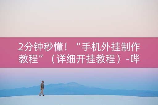 2分钟秒懂！“手机外挂制作教程”（详细开挂教程）-哔哩哔哩
