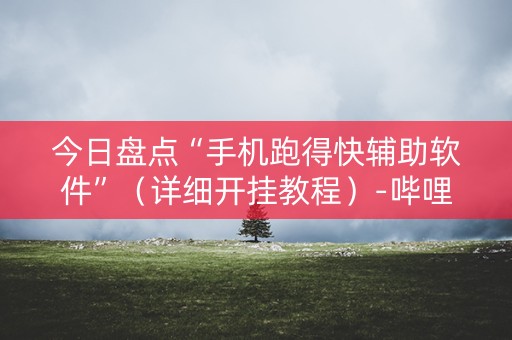 今日盘点“手机跑得快辅助软件”（详细开挂教程）-哔哩哔哩