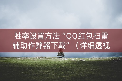 胜率设置方法“QQ红包扫雷辅助作弊器下载”（详细透视教程）-哔哩哔哩
