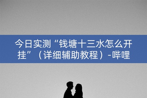 今日实测“钱塘十三水怎么开挂”（详细辅助教程）-哔哩哔哩