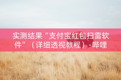实测结果“支付宝红包扫雷软件”（详细透视教程）-哔哩哔哩
