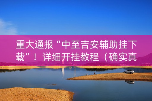 重大通报“中至吉安辅助挂下载”！详细开挂教程（确实真的有挂)-知乎
