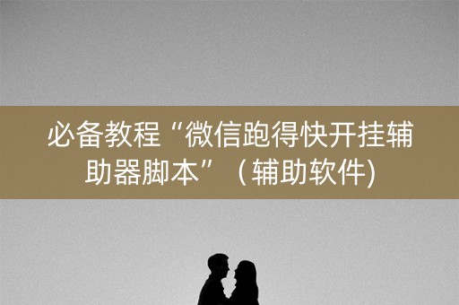 必备教程“微信跑得快开挂辅助器脚本”（辅助软件)