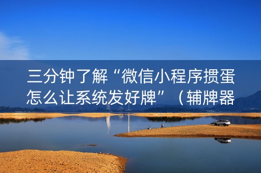 三分钟了解“微信小程序掼蛋怎么让系统发好牌”（辅牌器插件购买)