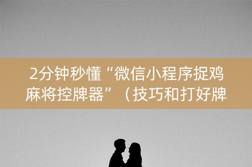 2分钟秒懂“微信小程序捉鸡麻将控牌器”（技巧和打好牌方法)