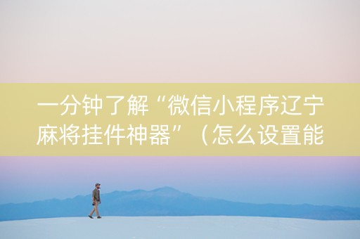 一分钟了解“微信小程序辽宁麻将挂件神器”（怎么设置能有好牌)