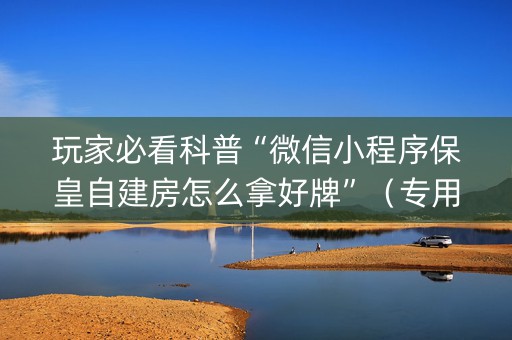 玩家必看科普“微信小程序保皇自建房怎么拿好牌”（专用神器)