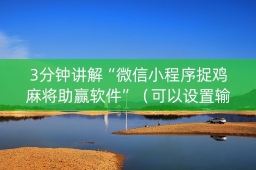 3分钟讲解“微信小程序捉鸡麻将助赢软件”（可以设置输赢吗)