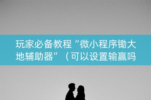 玩家必备教程“微小程序锄大地辅助器”（可以设置输赢吗)
