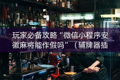 玩家必备攻略“微信小程序安徽麻将能作假吗”（辅牌器插件购买)