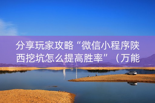 分享玩家攻略“微信小程序陕西挖坑怎么提高胜率”（万能开挂神器)