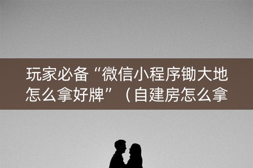 玩家必备“微信小程序锄大地怎么拿好牌”（自建房怎么拿好牌)