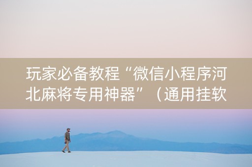 玩家必备教程“微信小程序河北麻将专用神器”（通用挂软件多少钱)