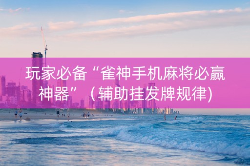 玩家必备“雀神手机麻将必赢神器”（辅助挂发牌规律)