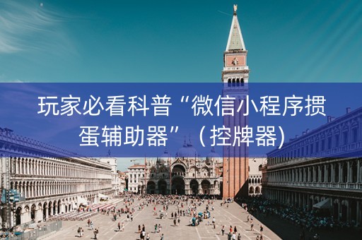 玩家必看科普“微信小程序掼蛋辅助器”（控牌器)