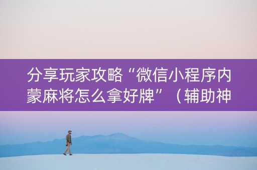 分享玩家攻略“微信小程序内蒙麻将怎么拿好牌”（辅助神器免费)