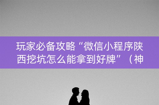 玩家必备攻略“微信小程序陕西挖坑怎么能拿到好牌”（神器通用版)