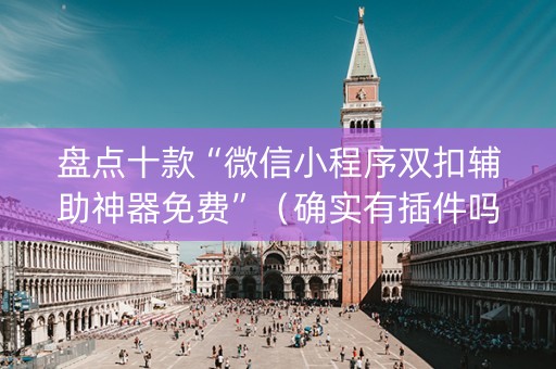 盘点十款“微信小程序双扣辅助神器免费”（确实有插件吗)