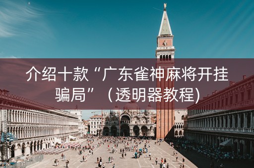 介绍十款“广东雀神麻将开挂骗局”（透明器教程)