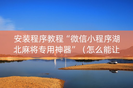 安装程序教程“微信小程序湖北麻将专用神器”（怎么能让牌好一点)