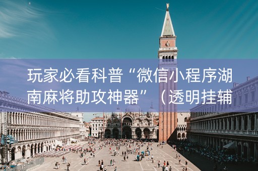 玩家必看科普“微信小程序湖南麻将助攻神器”（透明挂辅助器)
