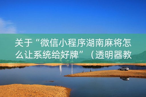 关于“微信小程序湖南麻将怎么让系统给好牌”（透明器教程)