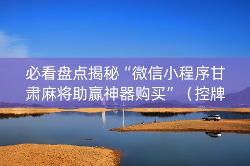 必看盘点揭秘“微信小程序甘肃麻将助赢神器购买”（控牌器)