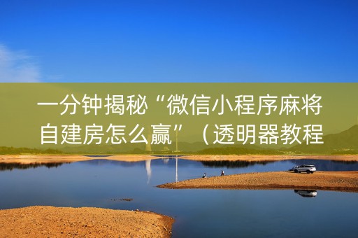 一分钟揭秘“微信小程序麻将自建房怎么赢”（透明器教程)