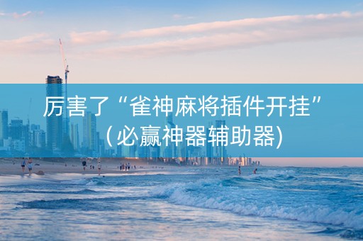 厉害了“雀神麻将插件开挂”（必赢神器辅助器)