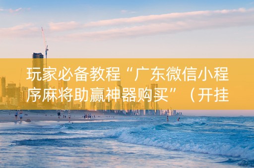 玩家必备教程“广东微信小程序麻将助赢神器购买”（开挂辅助器插件)