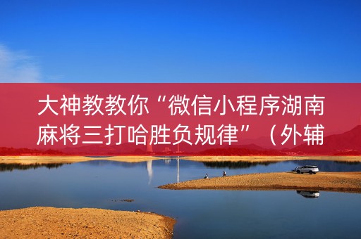 大神教教你“微信小程序湖南麻将三打哈胜负规律”（外辅工具)