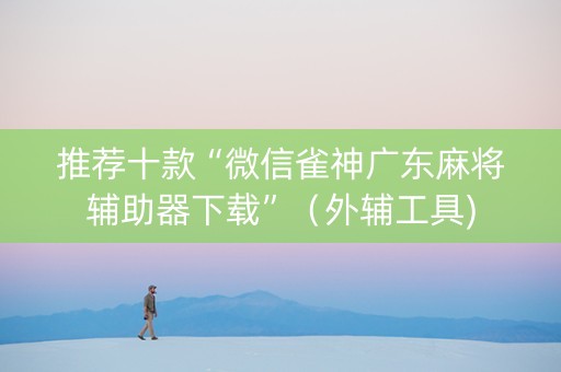推荐十款“微信雀神广东麻将辅助器下载”（外辅工具)