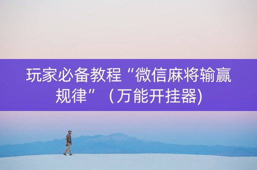 玩家必备教程“微信麻将输赢规律”（万能开挂器)