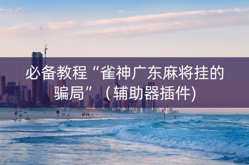 必备教程“雀神广东麻将挂的骗局”（辅助器插件)