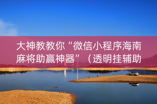大神教教你“微信小程序海南麻将助赢神器”（透明挂辅助器)