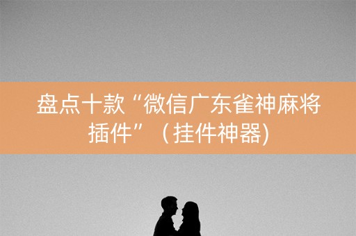 盘点十款“微信广东雀神麻将插件”（挂件神器)
