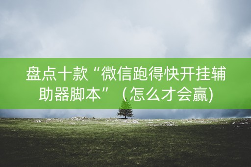 盘点十款“微信跑得快开挂辅助器脚本”（怎么才会赢)