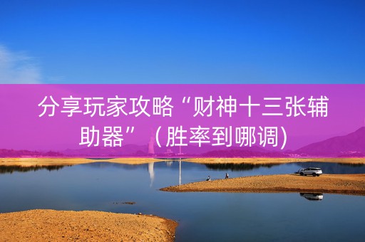 分享玩家攻略“财神十三张辅助器”（胜率到哪调)
