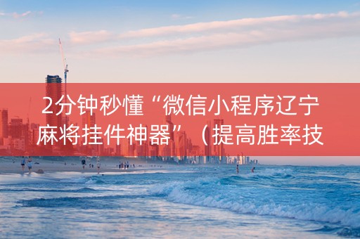 2分钟秒懂“微信小程序辽宁麻将挂件神器”（提高胜率技巧)